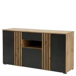 Komoda do salonu z lamelami MALAGA