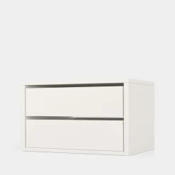 Komoda do szafy INNER II z 2 szufladami BASIC 75 cm biała