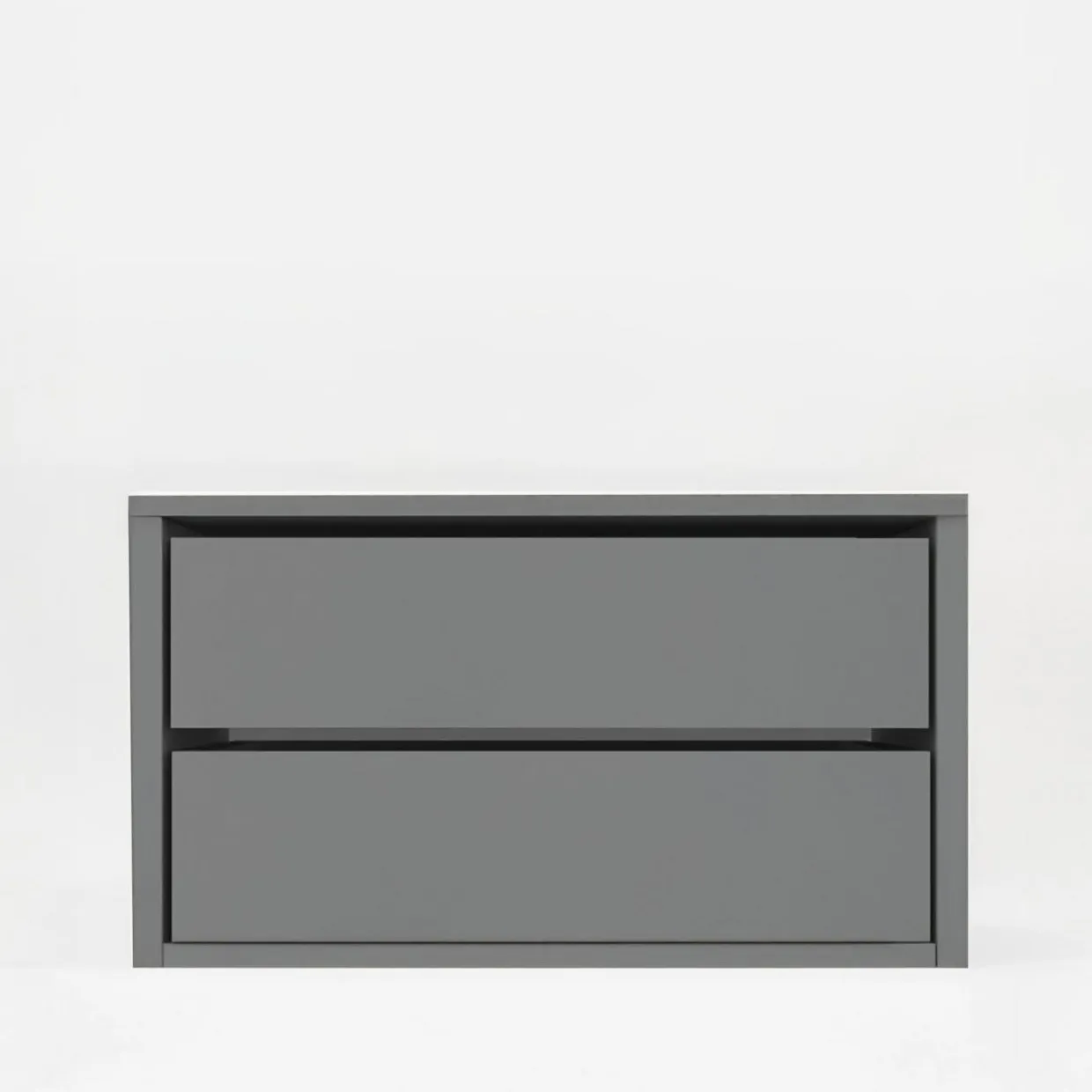 Komoda do szafy INNER II z 2 szufladami BASIC 75 szara
