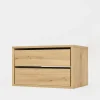 Komoda do szafy INNER II z 2 szufladami BASIC 75 dąb artisan