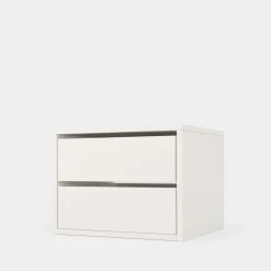 Komoda do szafy z 2 szufladami 50 cm ADBOX S biała