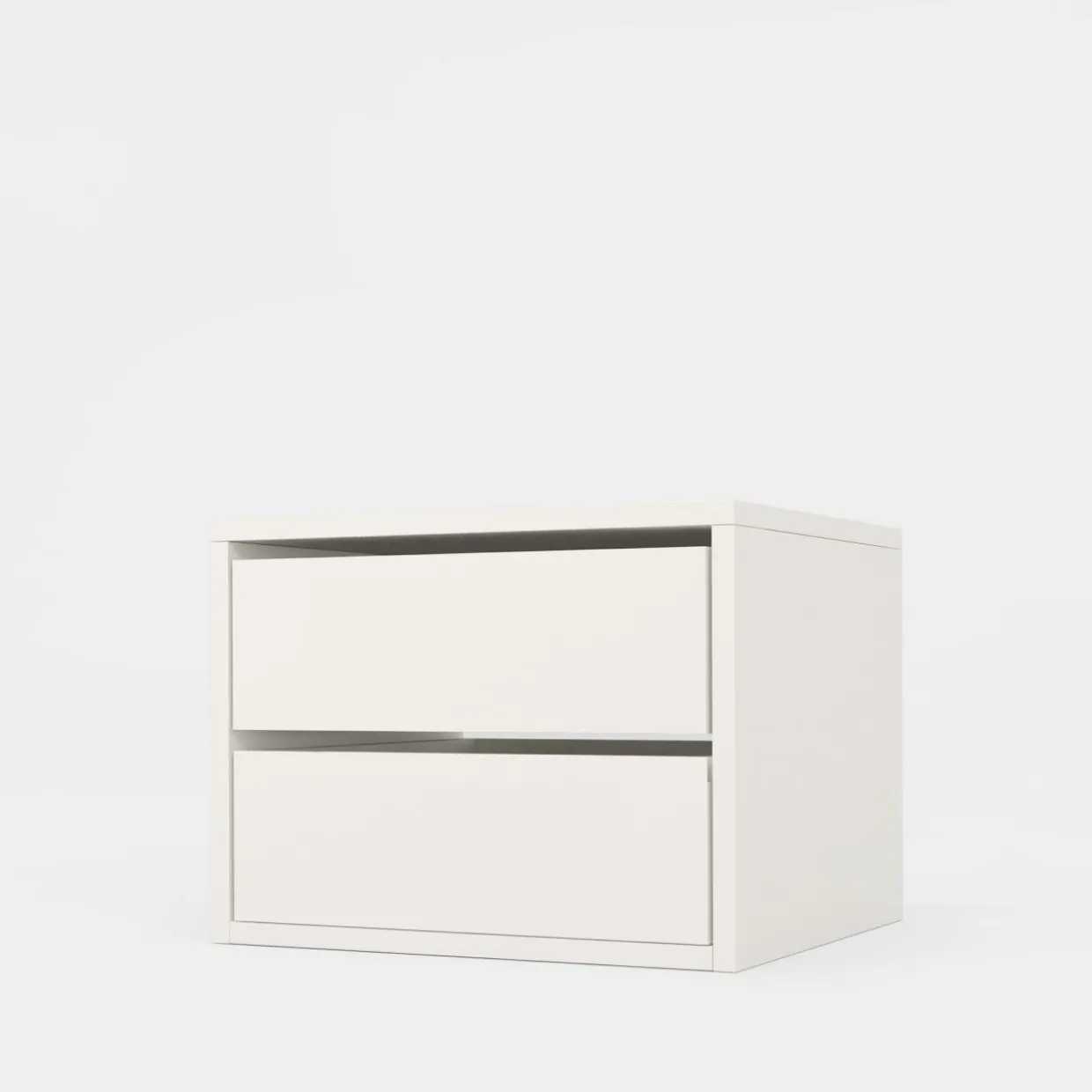 Komoda do szafy z 2 szufladami 50 cm ADBOX S biała