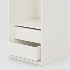 Komoda do szafy z 2 szufladami 50 cm ADBOX S biała