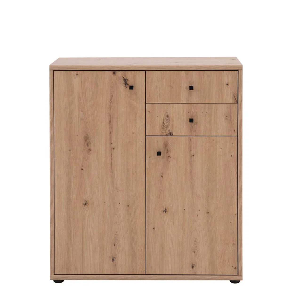 Komoda TEMPRA 2 niska 2D2S, dąb artisan