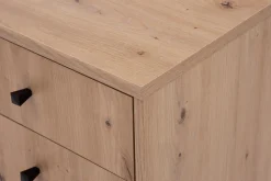 Komoda TEMPRA 2 niska 2D2S, dąb artisan