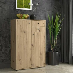Komoda TEMPRA 2 wysoka 2D2S dąb artisan