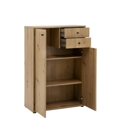 Komoda TEMPRA 2 wysoka 2D2S dąb artisan