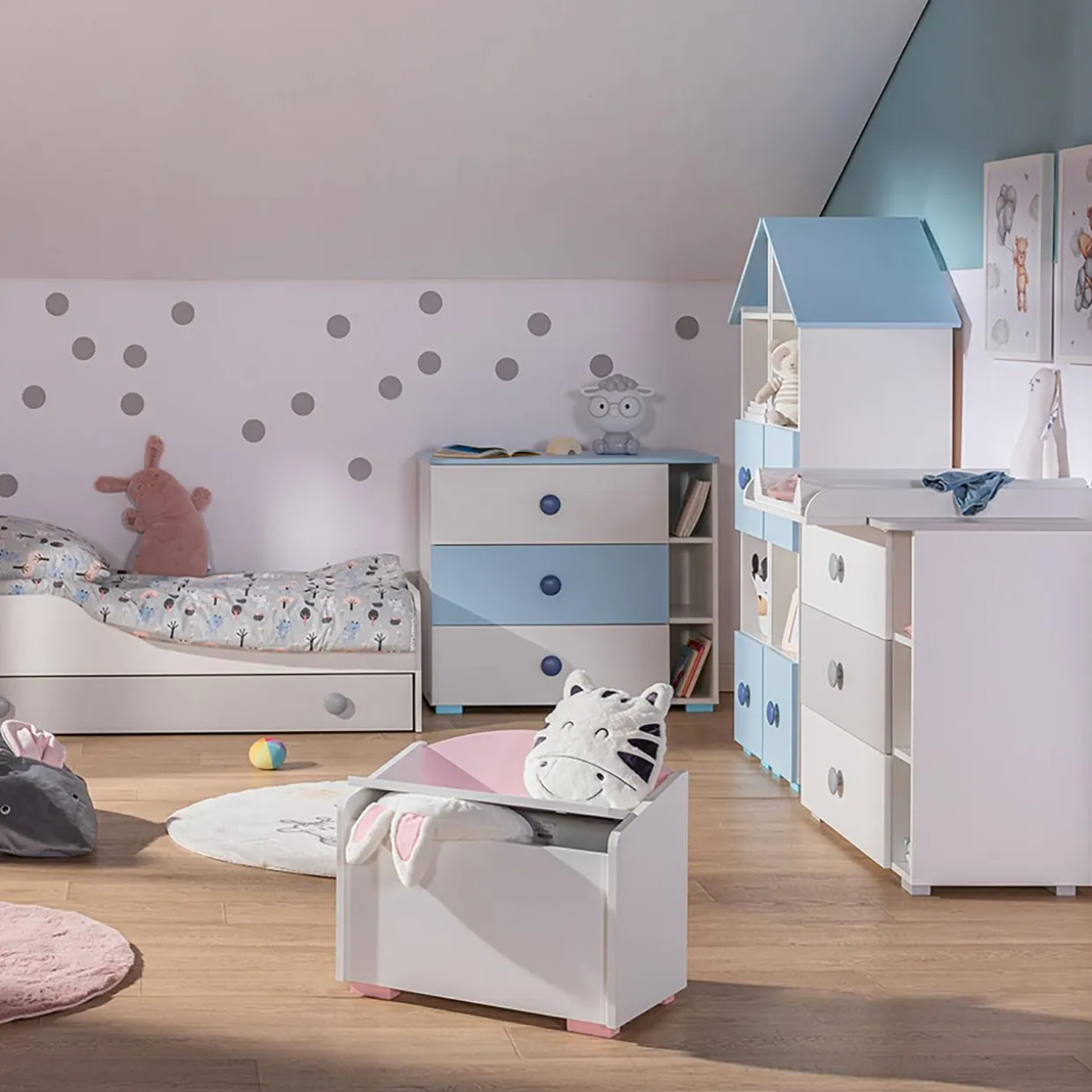 Komoda TOP BABY niebieska