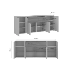 Komoda z 2 szufladami HAMM