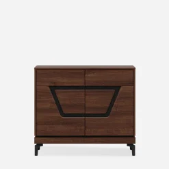 Komoda z czarnym dekorem VERO 98 cm