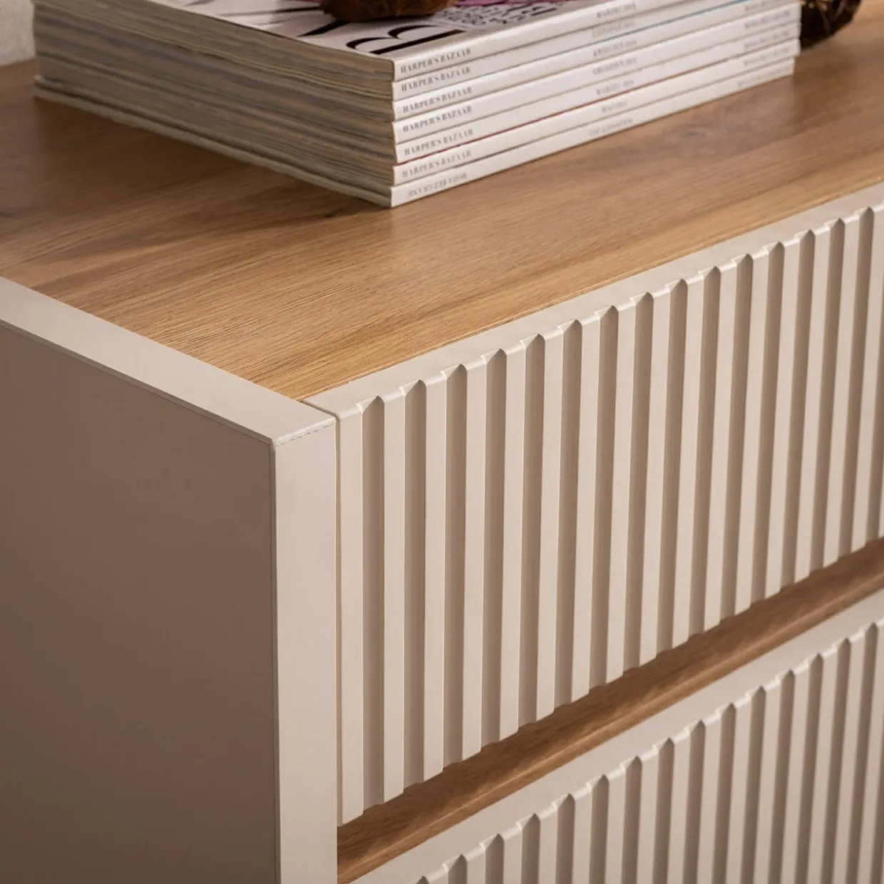 Komoda z oświetleniem OAK SQUERE 160 cm