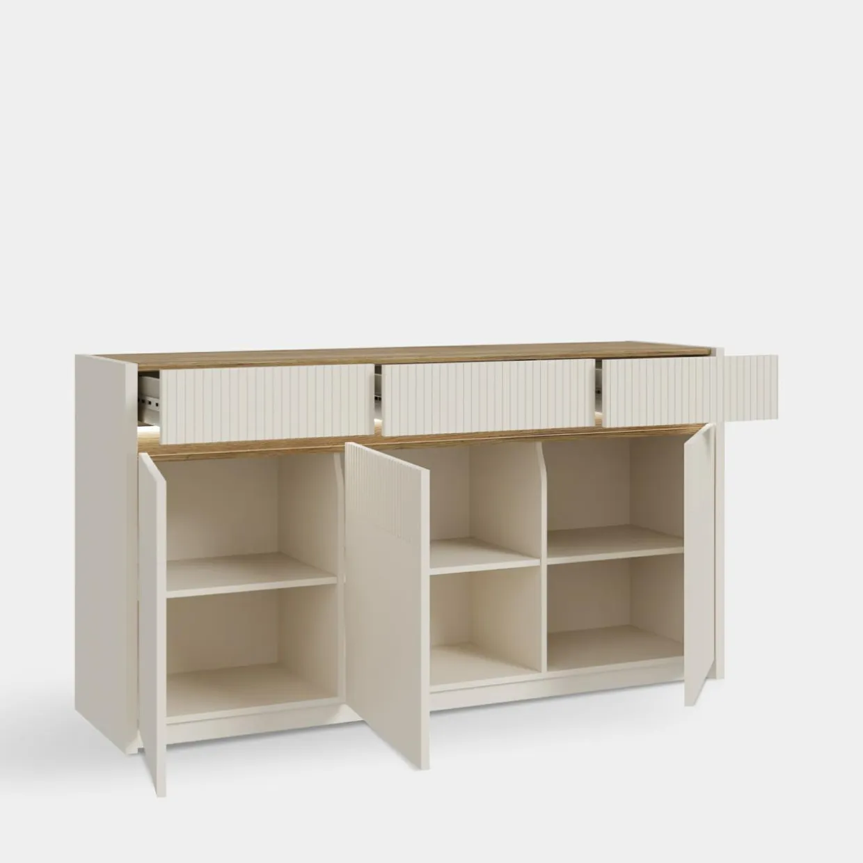 Komoda z oświetleniem OAK SQUERE 160 cm