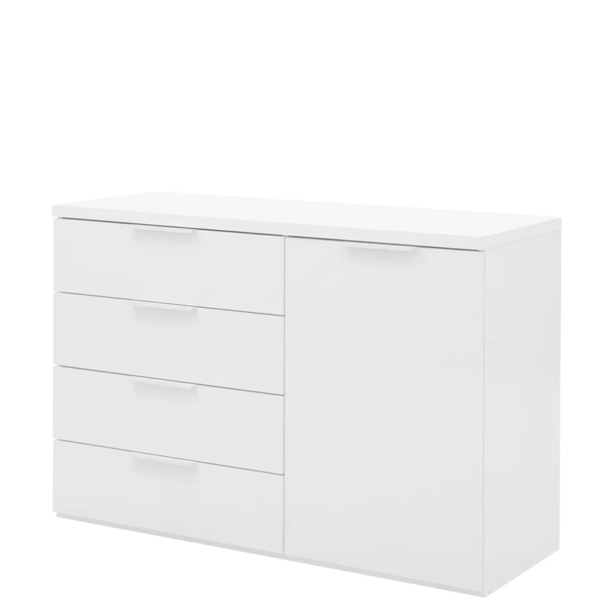Komoda z szufladami biała MUNDI 120 cm