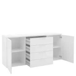 Komoda z szufladami biała MUNDI 170 cm