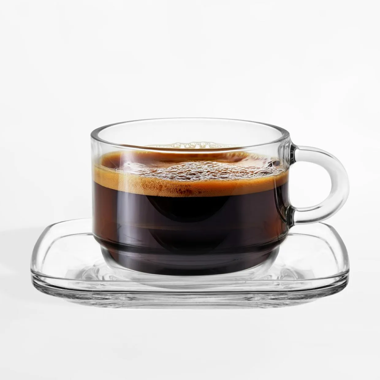 Komplet 6 filiżanek ze spodkiem 200 ml