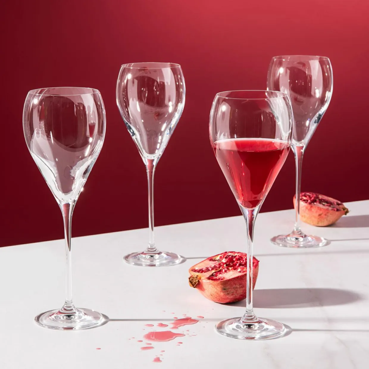Komplet 4 kieliszków do wina PERLA 480 ml