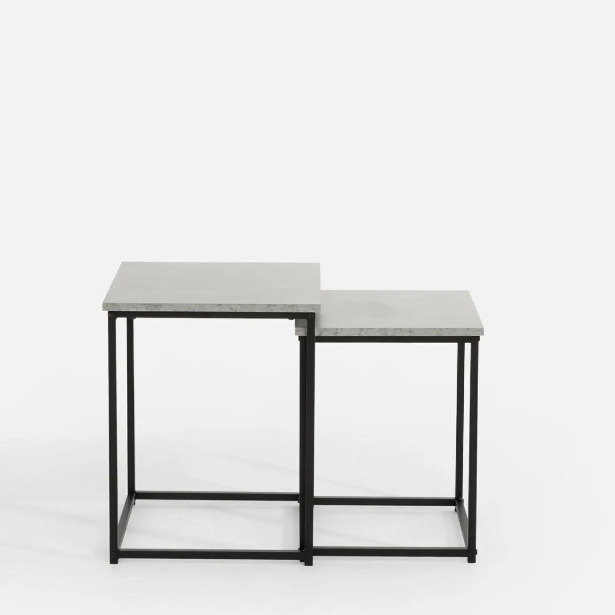 Komplet 2 metalowych stolików