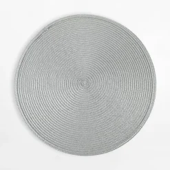 Komplet 2 podkładek stołowych szare 38 cm