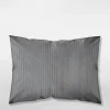 Komplet 2 poszewek adamaszek ciemnoszare PURE 70x80 cm
