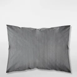 Komplet 2 poszewek adamaszek ciemnoszare PURE 70x80 cm