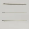 Komplet 3 szarych półek 107,8 cm