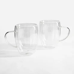 Komplet 2 szklanek termicznych z uchem 350 ml