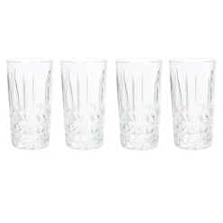 Komplet 4 szklanek wysokich do napojów 260 ml