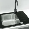 Komplet - zlewozmywak AGAT 30 z baterią YONA GLOSSY
