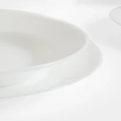Komplet obiadowy biały PLUMI 18 el.