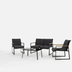 Komplet ogrodowy sofa, 2 fotele i stolik SOMEL