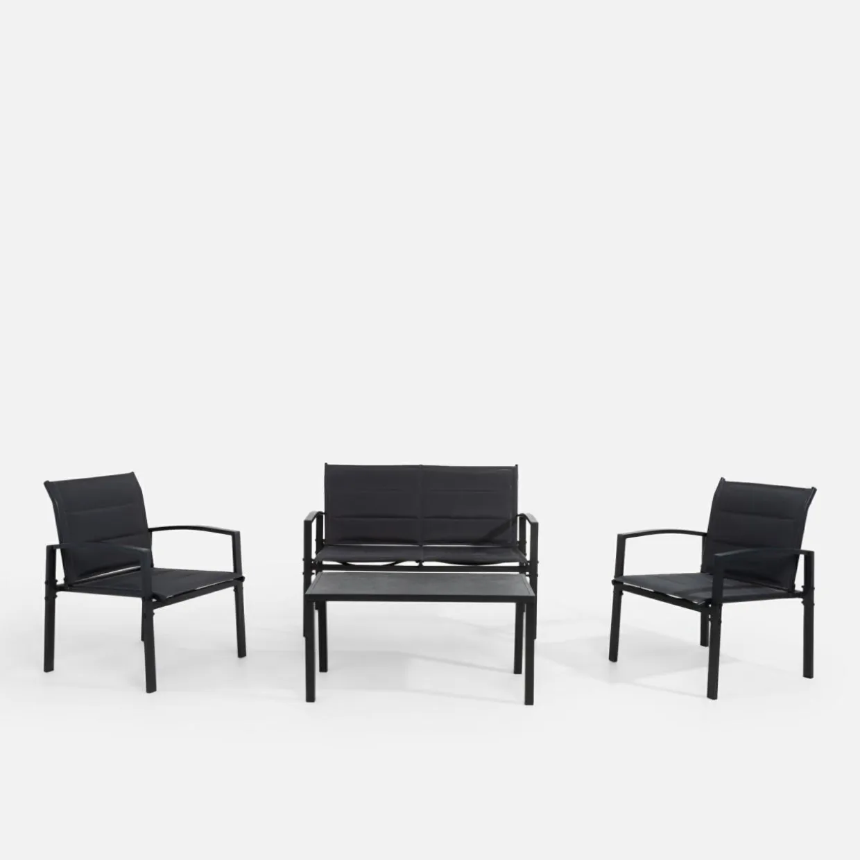 Komplet ogrodowy sofa, 2 fotele i stolik STIKKI