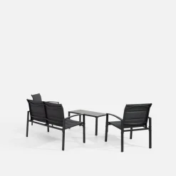 Komplet ogrodowy sofa, 2 fotele i stolik STIKKI