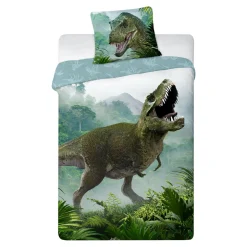 Komplet pościeli młodzieżowej dinozaur T-REX 160x200 cm