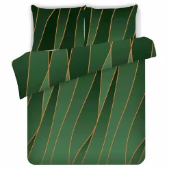 Komplet pościeli satynowej butelkowa zieleń ARGONGREEN 160x200 cm