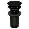 Korek do umywalki bidetu uniwersalny CLICK-CLACK czarny NHC N10U