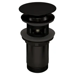 Korek do umywalki bidetu uniwersalny CLICK-CLACK czarny NHC N10U