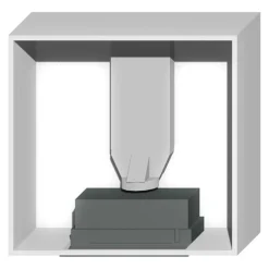 Korpus QUBIK 80x77 biały z okapem ERA C IX/A/52