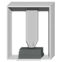 Korpus QUBIK 80x98,5 biały z okapem ERA C IX/A/52