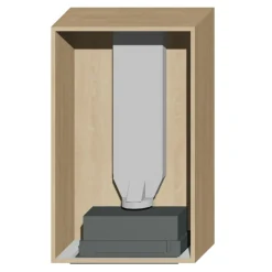 Korpus QUBIK 60x98,5 dębowy z okapem ERA C IX/A/52