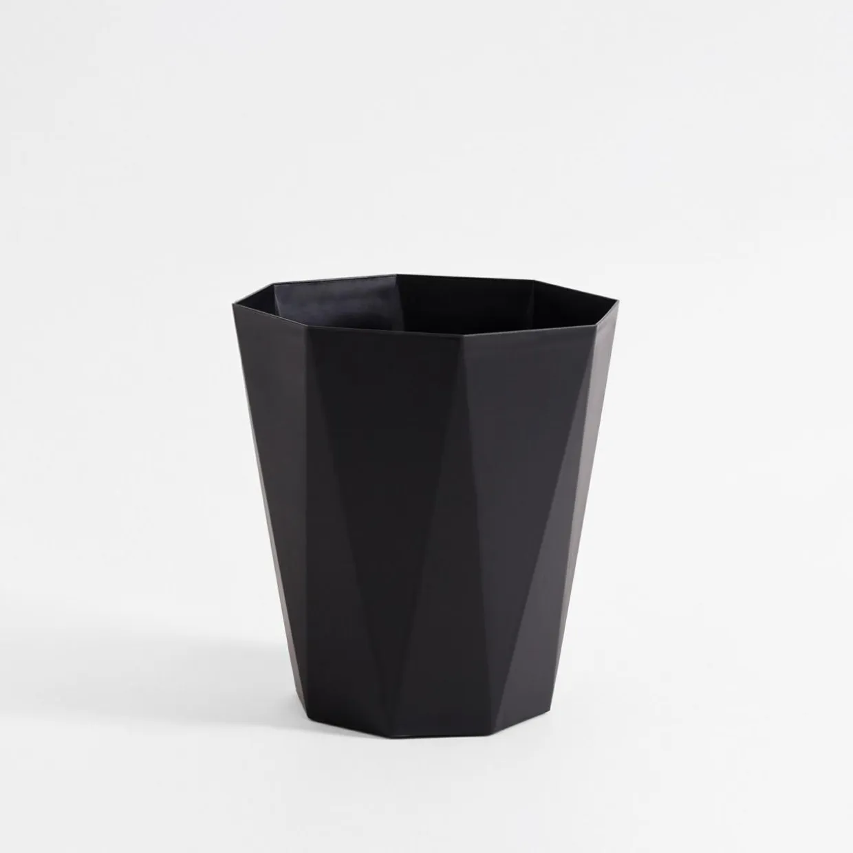 Kosz na śmieci czarny 24 cm