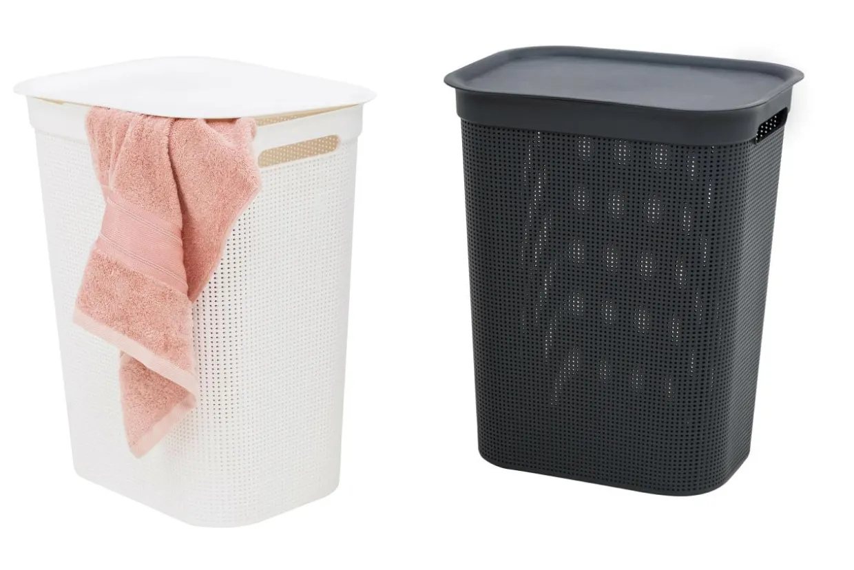 Kosz na pranie antracytowy BRISEN 50 l