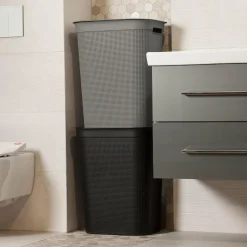Kosz na pranie antracytowy BRISEN 50 l