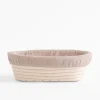 Koszyk do wyrastania garowania pieczywa z lnianym wkładem 25x15x8 cm