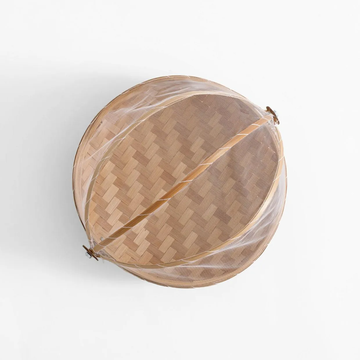Koszyk z moskitierą, bambusowy 25 cm