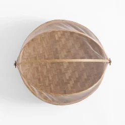 Koszyk z moskitierą, bambusowy, 30 cm