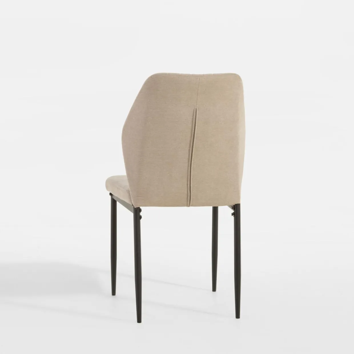 Krzesło tapicerowane beżowe SONDENI