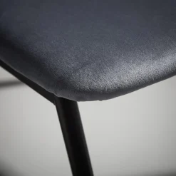 Krzesło tapicerowane jasnoszare ADATO
