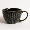 Kubek ceramiczny czarny BRESCA JUMBO 440 ml