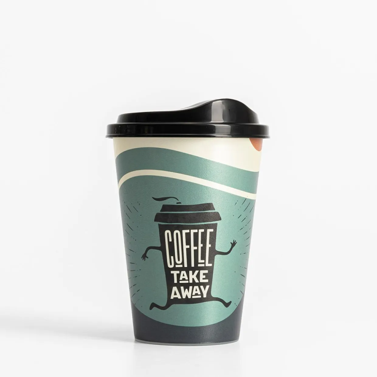 Kubek do kawy z pokrywką 500 ml MIX