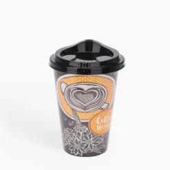 Kubek do kawy z pokrywką 500 ml MIX